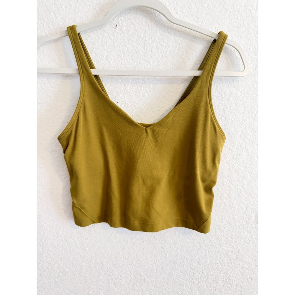 Lululemon Women’s Align Tank Top Auric Gold Size 6 Nulu Fabric